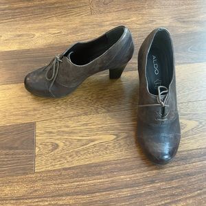 Aldo Brown Heeled Boots